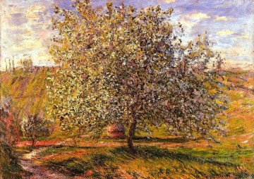  tree Oil Painting - Tree in Flower near Vetheuil Claude Monet